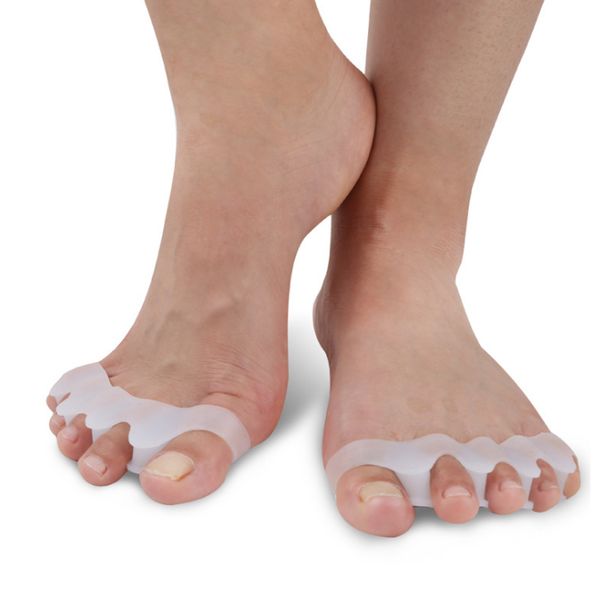 1 paire Silicone soin des pieds Gel oignon protecteur séparateurs d'orteils lisseur épandeur correcteurs Hallux Valgus Correction