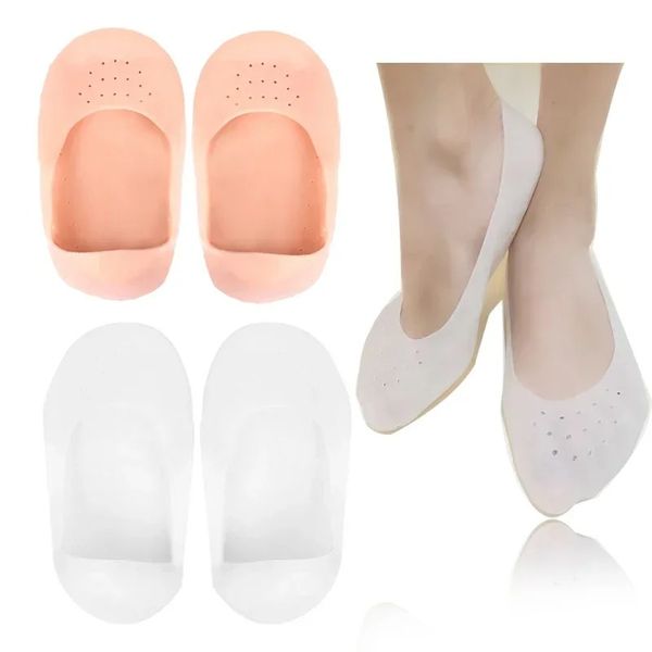 1 paire outil de soins gercés à pied en silicone hydratant les chaussettes de talon de gel craquelé Protecteur de soins de la peau Pédicure Santé