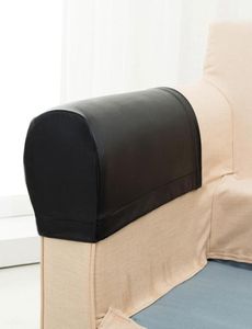 1 Paar Sofa armleuning bedekt PU lederen polyester bank stoelarm rustbeschermer stretchy covers18932867