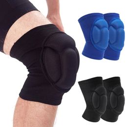 1 par de rodilleras de engrosamiento deportivo voleibol deportes extremos rodillera soporte baile anticolisión protector de rodilla elástico 240315