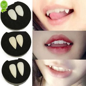 1 paar Vampire Tanden Hars Fangs Kunstgebit Halloween Kostuum Rekwisieten Valse Tanden Stevige Lijm Prothese Lijm Halloween Party Decor