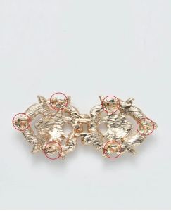 1 paire Badges de cardigan vintage Clips des broches avec des strass de bijoux en cristal pour femmes broches de boucle sur les vêtements
