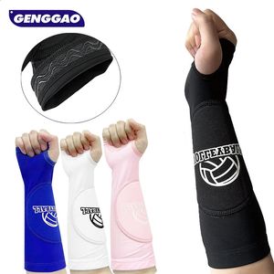 1 paire Manches de bras de volleyball passant les manches de l'avant-bras avec un tampon de protection et un trou de pouce pour les enfantsdults protéger les bras Sting 240430