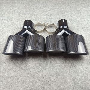 1 Paar Y Model Oval Dubbele Uitlaat Uitlaatbuizen Voor Universele Auto Diffuser Nozzle Tailtips