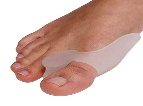 1 par 2 piezas Gel de silicona Corrector de juanetes Separadores de dedos grandes Alisador Esparcidor Herramienta para el cuidado de los pies Hallux Valgus Pro masajeador6312234