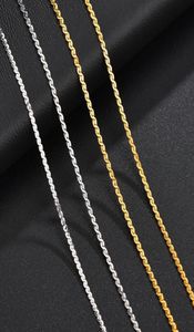 1 pc 14 15 mm roestvrijstalen ketting voor mannen dames sieraden sshape zilveren kleur linkketens dagelijkse accessoires 40 cm long5111201