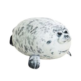 1 pc 30-60 cm schattige zeeleeuw pluche speelgoed zachte marine dierenzegel knuffel voor kinderen cadeau slaapkussen 3d nieuwigheid dobgang kussen lj201126