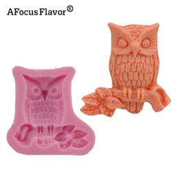 1 PC 3D OWL CAKE Decoratieve siliconen schimmel snoep chocolade fudge DIY bakvorm zeep keuken accessoires molde de siliconen