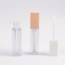 1 PC 4ml Lip Gloss Bottle Bottle Tube Lipgloss Tube Tubo de empaquetado Tubo cuadrado Vacío Lipstick Lipstick Bottle Glass