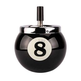 1 PC 8-Ball Shape Asbak Uniek Biljart Creatieve Duurzame Asbak Desktop Ornament Ashouder voor Outdoor Indoor Office HKD230808