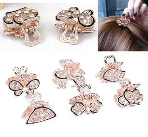 1 PC Butterfly Crystal Hair Clips Pins for Women Girls Vintage Headwear Redestone Barrette Jewelry Accessories3274671