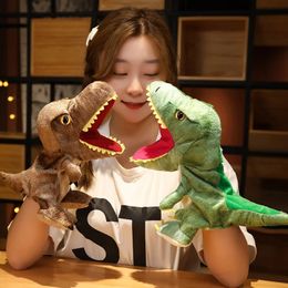 1 PC Dinosaur Plux Hand Puppets Life Life Life LifeLIKE TRICERATOP TYRANNOSAURUS Rex Hand Puppets For Kids Adults Muppets 240424
