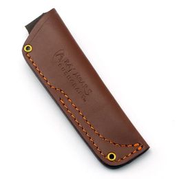 1 ST Eerste Laag Rundleer Kleine Rechte Mes Schede Schede voor Bushraft RAY MEARS Nordic Outdoor Case Holster Cover 240220