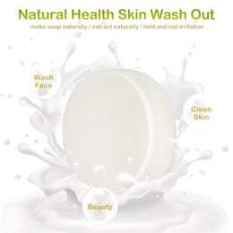 1 pc geiten melk handgemaakte zeep vloeiende huidverstrakking lichaam gezicht wassende zorg TSLM1 W220411