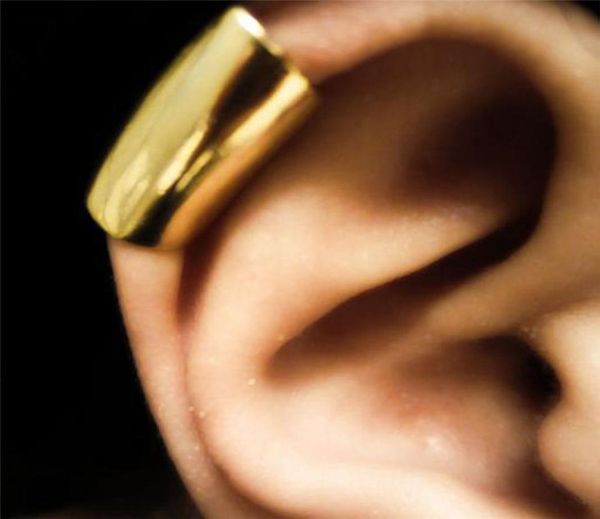 Clipe de orelha em formato de tubo longo, clipe de moda quente para mulheres, punk rock, sem piercing, joia 9894886, 1 peça