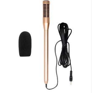 1 PC Interview Record Microphone Mic 3.5mm Jack pour téléphone portable Iphone Android Phone