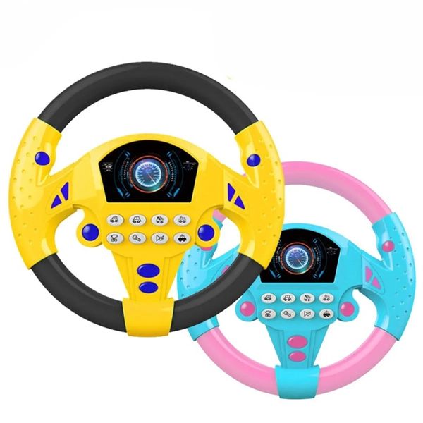 1 PC Apprendre et jouer au conducteur Baby Volant Toddler Jouets musicaux avec des lumières Sounds