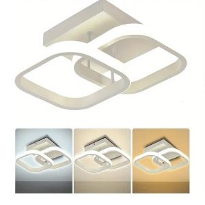 1 PC Modern LED-plafondlicht Tri-Color Diming AC220V Oppervlakte Mount Geschikt voor slaapkamergang Woonkamer Hanglamp