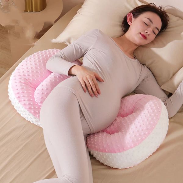 1 Pc multifonction femme enceinte oreiller côté sommeil protéger taille soutien ventre coussin doux pour la peau oreiller de maternité 240115