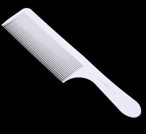 Peigne de coupe professionnel en résine blanche, brosses de Salon résistantes à la chaleur, queue de broche en plastique antistatique, 1 pièce, 1103953