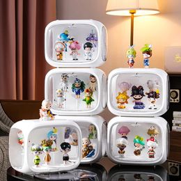 1 PC Showcase Clear PP Blind Box Cijfers Weergave Case Stand Dust Pop Toy Storage 231221