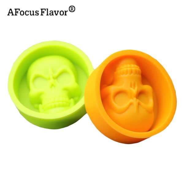 1 pc Skull Muffin tasse de savon moule au chocolat Pudding Gâteau décoré en forme de glaçage en silicone de qualité alimentaire