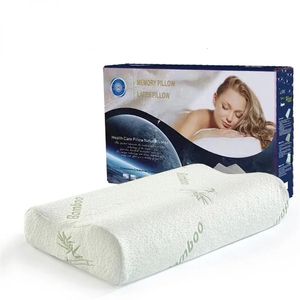 1 PC Slapen Bamboo Rebound Memory Orthopedic Pillows Cervical Pillow Health Cotton Foam 240411