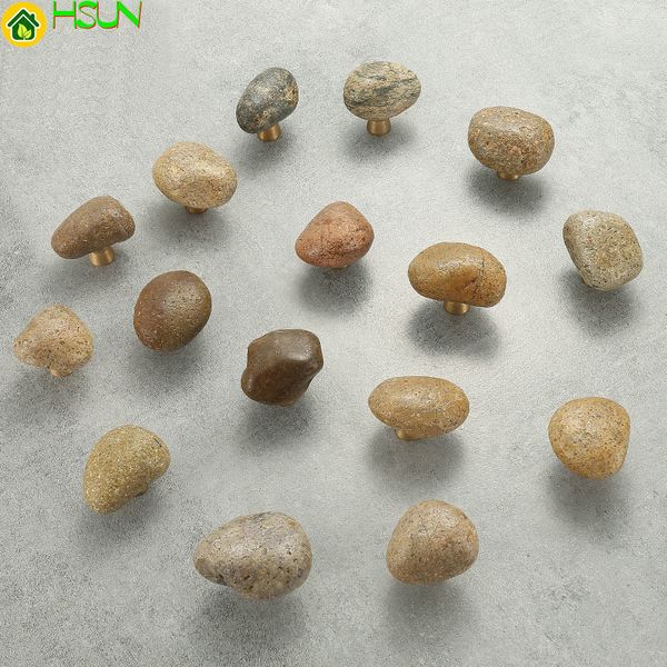 1 unidad de piedra Natural única + puerta de aleación de zinc, cajón, armario, tirador, perillas, manija de Hardware para muebles, venta al por mayor