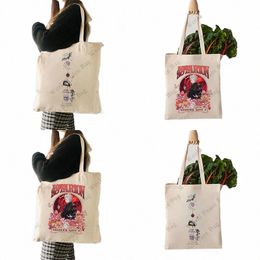 1 pc Vintage Astari Baldurs Gate motif sac fourre-tout sac à bandoulière en toile pour voyage quotidien trajet sac de magasin réutilisable pour femmes B9p7 #