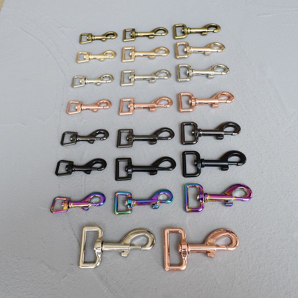 1 pcs 15 mm / 20 mm / 25 mm / 30 mm boucles en métal fermère fermoir laisse carabiner snap hook key chaîne sac partie bricolage accessoires