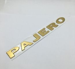 1 Stück 3D PAJERO ABS Auto Emblem Abzeichen Körperseite Logo Auto Aufkleber Aufkleber für Mitsubishi1653274