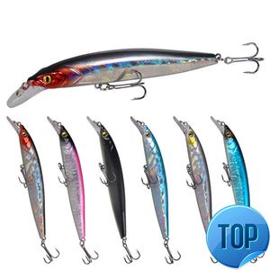 1 PCS 7G 12G Drijvende Luminous Minnow Fishing Lure Wobbler Hard kunstmatig aas 3d Eyes Carp Crankfish Aas Fishing Tackle