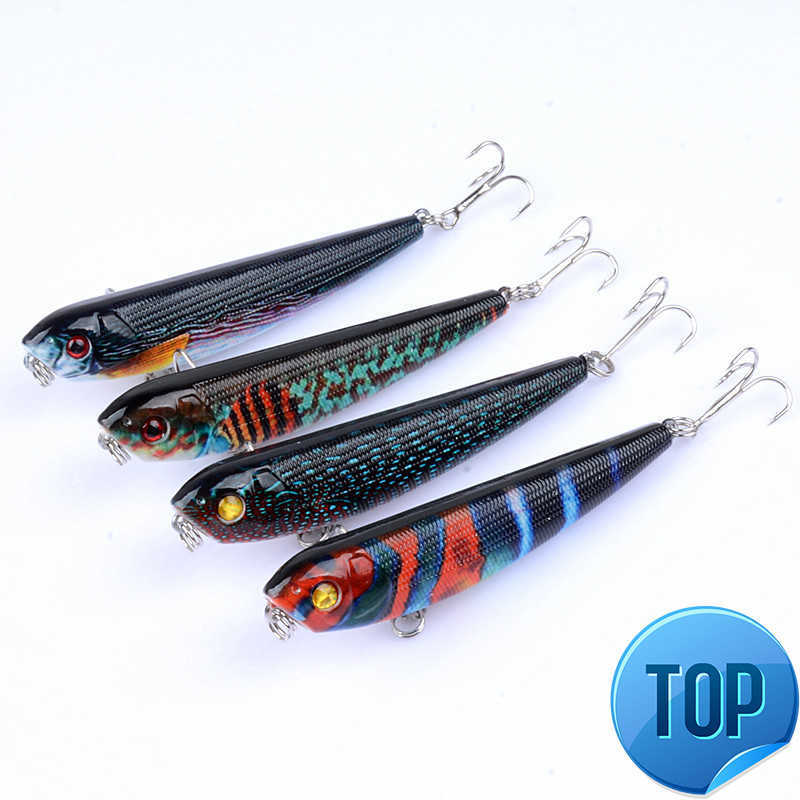 1 pc's 8,5 cm 9,6 g wateroppervlak supergewichtssysteem Lang gieting sp minnow nieuw model vissen lokaas harde aas kwaliteit wobblers