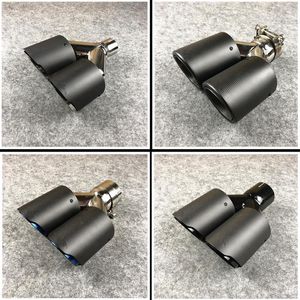 1 PCS Akrapovic Matte Dual Uitlaat Tip Sticker Koolstofvezel Universele Uitlaten Pijp Auto Uitlaat Tips Nozzles Tail265k