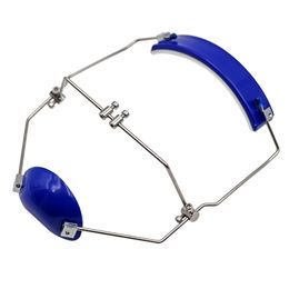 1 pcs Blue / Red Dental Orthodontic Forwer Put Trayer Facemask Masque facial multi-ajusté en face de poteau à poteau unique avec vis