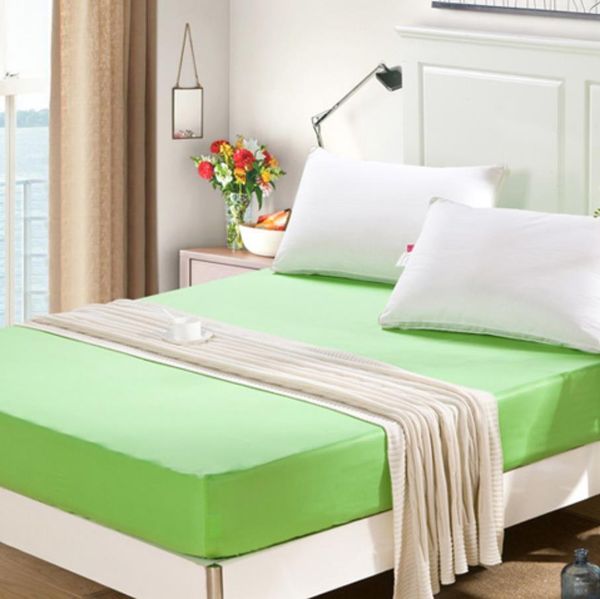 1 pièces coton couvre-lit à la mode ménage literie chambre matelas Protecto lit marque (pas de taie d'oreiller seulement les draps) F0109 210420