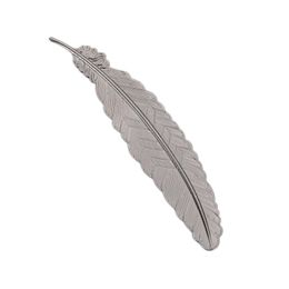 Marcapáginas de plumas de Metal creativo, 1 Uds., oro rosa, estilo chino, artesanía Retro, papelería para estudiantes, regalo para profesores 1222240