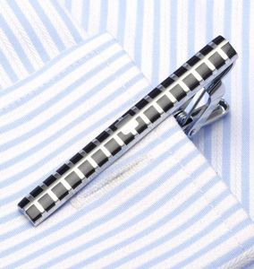1 pc's mode -stijl tie clip voor mannen metaal zilveren gouden toon eenvoudige bar gesp praktische stroptie4344677