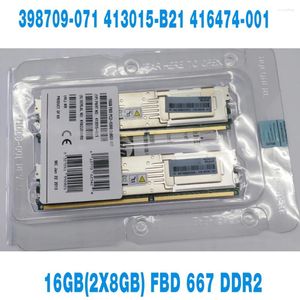 1 pièce pour mémoire de serveur 16 go (2x8 go) FBD 667 DDR2, 398709-071, 413015-B21, 416474-001