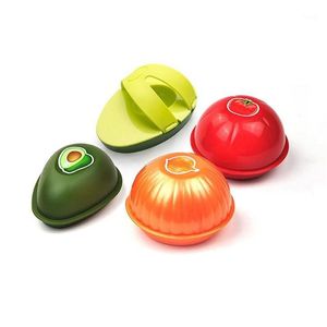 Boîte de rangement fraîche 1 pièces, avocat ail en plastique légumes fruits conteneurs cuisine réfrigérateur organisateur stockage Cas1231O