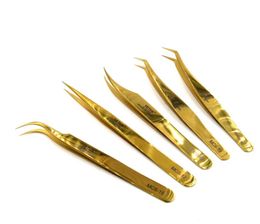 Pincettes de maquillage série Golden Vetus MCS, 1 pièce, pour beauté des cils, sélection de poignée, travaux de réparation, outils manuels 5142354