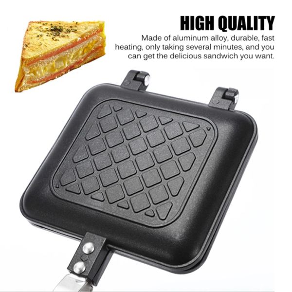 1 PCS Sandwich Sandwich Maker Toast Machine Breakfast Machine Hotdog Sandwich Sandwich Flip Flip Pan Herramienta de cocina