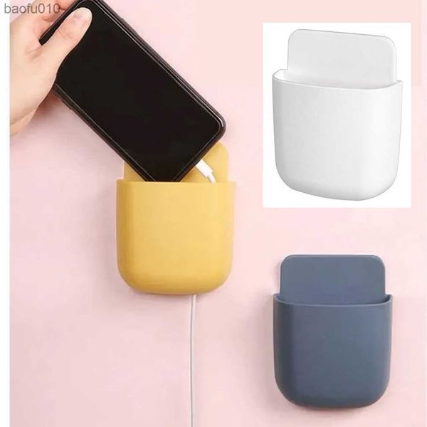 1 pièces suspendus support de téléphone portable chargeur adaptateur pliant support de charge mural pour Xiaomi Iphone accessoires de téléphone portable