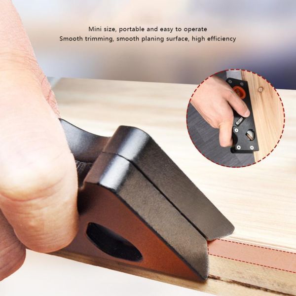 1 Uds. Minicepilladora plana para carpintería de jardín doméstico, herramienta de bricolaje, carpintero, artesanía en madera, cepillado de recorte manual, madera