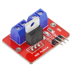 1 stks IRF520 MOS-stuurprogramma Module voor MCU-arm Raspberry PI 0-24V IRF520 TOP MOSFET-knop PWM Dimmen