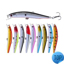 1 pc's/kavel vissen Lure 3d Eyes Drijvende Minnow Aritificial Laser Wobblers 9,5 cm 8g Crank Aas Hard Plastic Visserij Tackle Pesca