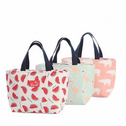 1 PCS sac à lunch pour les femmes drôle carto enfants bento frais sacs isothermes flamingo thermique petit déjeuner boîte de nourriture pique-nique portable voyage K9Nw #