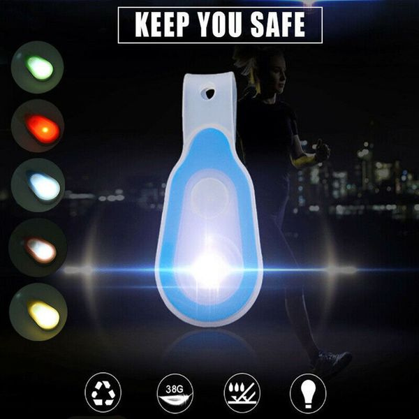 1 PCS Clip de silicone multifonctionnel Light Free LED Clip de lampe de poche LED sans vêtements Mini Light Light Light Avertissement