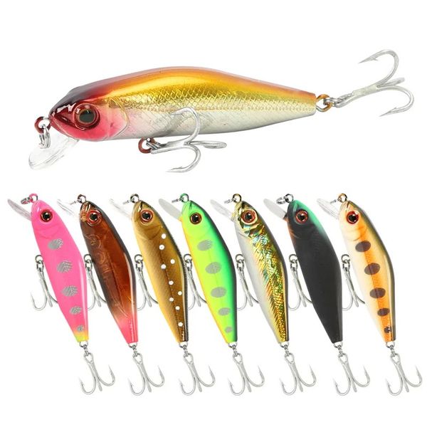 1 PCS Nuevo Luya Bait Mino 5.1g/5.8 cm Agua flotante Mino Perch Alice-Mouted Hard Bait Fake Bait Mino