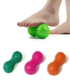 1 pièces boule de Massage à pointes d'arachide rouleau réflexologie Point de déclenchement musculaire thérapie soulagement du Stress de la douleur Relax Yoga Fitness Ball9983291